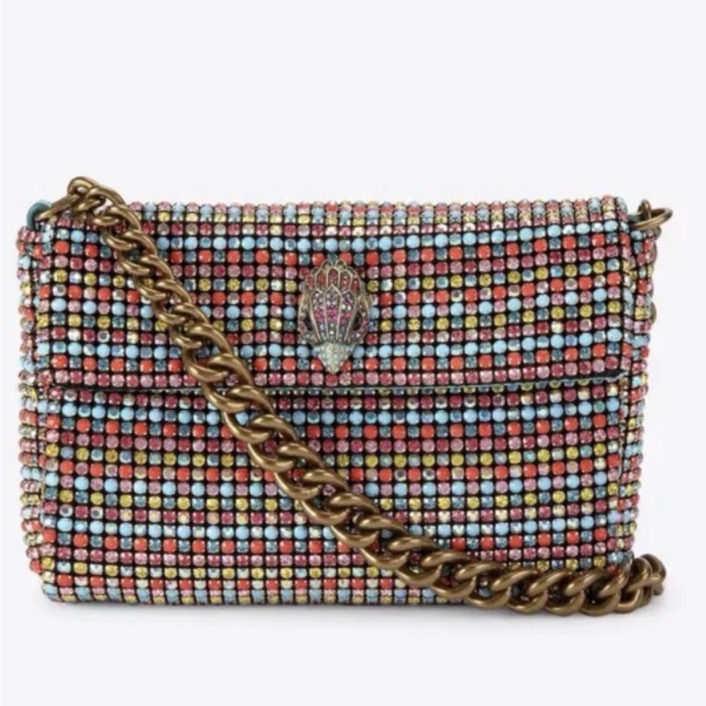 Kurt Geiger London Party Shoulder Bag Embellished Crystals w/ Dust Bag NWT